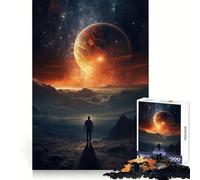 Outer Space Dreams Jigsaw Puzzle 1000 Piece for Teenagers Mind Skill Toy Peaceful Fun Design Assembly Unique Gift (38x26cm)