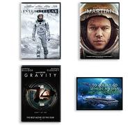 Outer Space DVD Collection / Gravity / Interstellar / The Martian / with Bonus Art Card