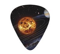 Outer Space Galaxy Solar System Printed Custom 12 Pieces Guitar Pick In A Box,The Pick Makes Sound Clear, Ukulele, Electric Bass (0.46 0.71 0.96mm)