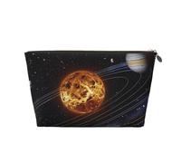 Outer Space Galaxy Solar System Printed Travel Toiletry Bag - Handbag Organizer, Purse Organiser Insert Handbag,Inner Storage Bag in Bag with Zipper Bag
