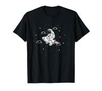 Outer Space Non Binary Pride Agender Astronaut Non Binary T-Shirt