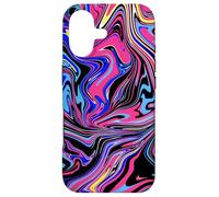 Outer Space Pink Blue Black Abstract Swirl Art Pattern Case for iPhone 17