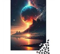 Outer Space Planet 1000 Piece Jigsaw Puzzle Paper for Adults Fantasy Mountain Jigsaw Puzzle for Family Relax Decor 70x50cm/1000pcs