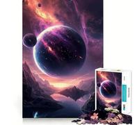 Outer Space Planet 1000 Piece Jigsaw Puzzles for Teenagers Jigsaw Logic Ability Toy Soft Relax Accurate Cut Cherished Gift (50x75cm)