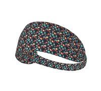 Outer Space Planet Print Ultra-Soft Elastic Headband Breathable Sports Stretchable Yoga Running Gym Travel