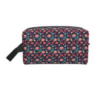 Outer Space Planets Print Large Capacity Travel Toiletry Bag Unisex Daily Storage Portable Cosmetic Pouch