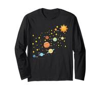 Outer Space Planets Solar Science System Astronomy Long Sleeve T-Shirt