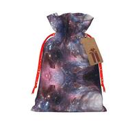 Outer Space Printed Drawstring Gift Bags,Various Sizes, Bulk Plastic Packaging Bags