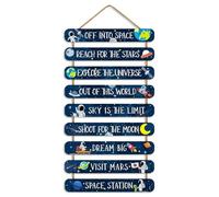 Outer Space Room Decor for Boys, The Solar System Wall Decoration, Space Nursery Decor, Space Themed Decor for Kids Teens Toddler Boy Baby Bedroom Nursery Dorm Decor (Space)