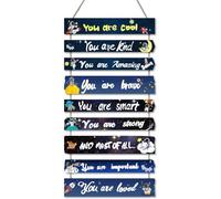 Outer Space Room Decor for Boys, The Solar System Wall Decoration, Space Nursery Decor, Space Themed Decor for Kids Teens Toddler Boy Baby Bedroom Nursery Dorm Decor (Inspirational Quotes)