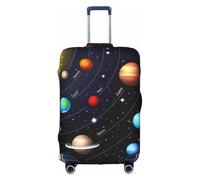 Outer Space Solar System Luggage Cover Suitcase Trolley Case Protector Elastic Washable Anti Scratch Fit 18-32 Inch