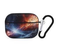 Outer Space Stars AirPod Pro Case, Anti Scratch Hard PC Cover with Keychain, AirPod Pro 2nd/1st Case Accessories for Women Men, Black-Style