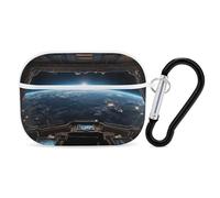 Outer Space Views from The Spaceship AirPod Pro Case, Anti Scratch Hard PC Cover with Keychain, AirPod Pro 2nd/1st Case Accessories for Women Men, White-Style