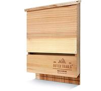 Outer Trails Bat House Outdoor Bat Habitat, Natural Cedar Wood, 2 Chamber