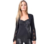 Outer Vision Angel Prayer - Women's Top - Azahara Long-sleeve Shirt black XL