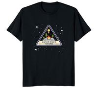 Outer Wilds Game T Shirt Open World Mystery Action-Adventure Video Game Tshirts Men T-Shirt Black L Black M