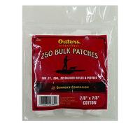 Outers .17 - .22 Caliber Bulk Bagged Patches (250 Count) by Outers