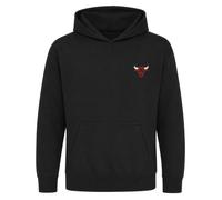 Outerstuff Chicago Bulls NBA Men's Hoodie Black | Official NBA hoodie. Large team print to the back, brushed interior, double-fabric hood, kangaroo pocket