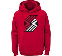 Outerstuff NBA Kids Youth 8-20 Team Color Alternate Polyester Performance Primary Logo Pullover Sweater Sweatshirt Hoodie (8, Portland Trail Blazers Red), Red