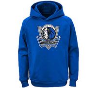 Outerstuff NBA Kids Youth 8-20 Team Color Alternate Polyester Performance Primary Logo Pullover Sweater Sweatshirt Hoodie, Dallas Mavericks, 10-12