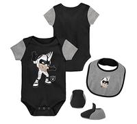 Outerstuff NFL Infant Mascot Bootie Set Las Vegas Raiders - 0-3M