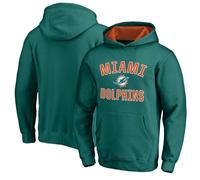 Outerstuff NFL Kids Youth 4-20 Officially Licensed City Wide Team Logo Pullover Hoodie Sweatshirt, Miami Dolphins - Aqua, 10-12