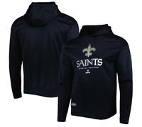 Outerstuff NFL Kids Youth 4-20 Officially Licensed City Wide Team Logo Pullover Hoodie Sweatshirt, New Orleans Saints Black, 10-12