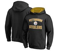 Outerstuff NFL Kids Youth 4-20 Officially Licensed City Wide Team Logo Pullover Hoodie Sweatshirt, Pittsburgh Steelers - Black, 14-16