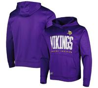 Outerstuff NFL Kids Youth 8-20 Offically Licened Huddle Up Team Color Performance Primary Logo Pullover Hoodie, Minnesota Vikings, 10-12