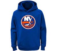 Outerstuff NHL Youth 8-20 Team Color Performance Primary Logo Pullover Sweatshirt Hoodie, New York Islanders Blue, 10-12