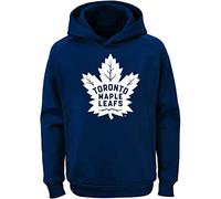 Outerstuff NHL Youth 8-20 Team Color Performance Primary Logo Pullover Sweatshirt Hoodie, Toronto Maple Leafs Navy, 14-16