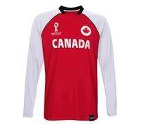 Outerstuff Unisex Kid's FIFA World Cup Classic Third Long-Sleeved Jersey Shirt, red/White, L