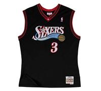 Outerstuff Youth Allen Iverson Philadephia 76ers Black Hardwood Classic Jersey (Youth Medium)