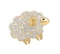 Outerwear Brooch Pin Sheep Animal Lapel Accent with Embellished Design, Decorative Detail for Sweaters and Coats Animal Lapel Charm Cardigan Ornament Outfit Detail Knitwear Pin Outerwear Embellishment