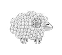 Outerwear Brooch Pin Sheep Animal Lapel Accent with Embellished Design, Decorative Detail for Sweaters and Coats Animal Lapel Charm Cardigan Ornament Outfit Detail Knitwear Pin Outerwear Embellishment