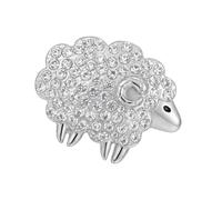Outerwear Brooch Pin Sheep Animal Lapel Accent with Embellished Design, Decorative Detail for Sweaters and Coats Animal Lapel Charm Cardigan Ornament Outfit Detail Knitwear Pin Outerwear Embellishment