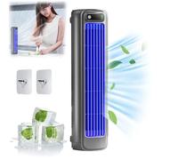 Outfany Cooling Ace Air Conditioner, Libiyi Cooling Ace, Shirem Cooling Ace, Portable Air Conditioner Cooling Fan Quiet with 3 Speeds,Small Desktop Tower Fan for Home Office (Grey, Plug-in)