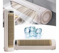 Outfany Cooling Ace Air Conditioner, Mini Aire Acondicionado Portatil, Libiyi Cooling Ace, Shirem Cooling Ace, Desktop Portable Tower Fan Air Conditioner - 3 Speeds, USB charging (Beige)