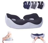Outfany Ergoseat Cushion,Orthopedic Memory Foam Seat Cushion,Adjustable Memory Foam Coccyx Orthopedic Seat Cushion,Sit Bone Relief Seat Cushion,Ergonomic Seat Cushion,for Office,Home,Car (Black)