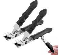 Outfany Nail Clipper,Clipmaster Pro Toenail Clippers,Clipmaster Pro Nail Clippers,Nail Clippers For Thick Nails,Wide Jaw Opening Nail Clipper For Men & Women (2pcs)