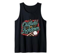Outfield On Lockdown Baseball Defense Sports Tank Top