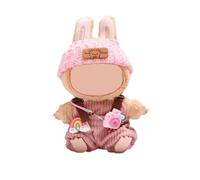 Outfit Matching for the Labub Plush Toy, Fits the 17 cm Labub Toy Doll, Sitting and Standing Positions, Plush Doll Not Included (A)
