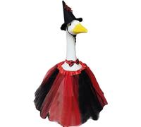 Outfit - Vampire Design | 23 Inch Geese Statue Halloween Clothes Skirtsuit Hat Outdoor Holiday Party Costume for Goose Decoration