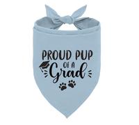 Outfits Costumes for Proud Pup of A Grad Gift Supplies, Blue Dog Bandana, Puppy Scarf for Graduation Announcement, Graduation Gift for Small Medium Large Dogs