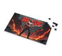 Outfoxed Game For Kids Ac/Dc: Rock Legend In Lava-Lit Glory Picture Puzzle Puzzle 500 Pieces Toys For Ages 8-13(1000PCS)