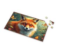 Outfoxed Game For Kids Fox In The Garden: A Whimsical Nature Scene Picture Puzzle Puzzle 500 Pieces Toddler Toys(500PCS)