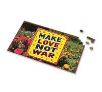 Outfoxed Game For Kids Make Love Not War Sign With Flowers. Picture Puzzle Toys For Ages 2-4 Easter Toys For Kids Ages 4-8(1000PCS)
