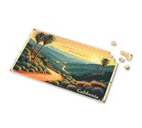 Outfoxed Game For Kids Sunset Drive Through California'S Desert Landscape Picture Puzzle Puzzle 500 Pieces Toys For Ages 8-13(500PCS)