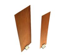 OUTFYT 30/50 * 150MM 100pcs Large Wooden Wicks Wide With Metal Wick Holders Crackle Wood Wicks For Candle Making Smokeless Soy Candles Wicks