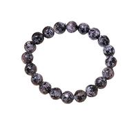 OutFyt Crystal Bracelets, Natural Black Moonstone Bangle Yoga Chakra Stretch Stone Bead Bracelet Balance Wristband Lucky Beaded Bangles For Women Men Couples Jewelry Gift,Beads 9,11Mm